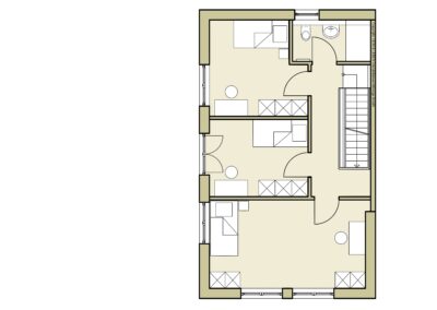 Grundriss Einfamilienhaus Obergeschoss