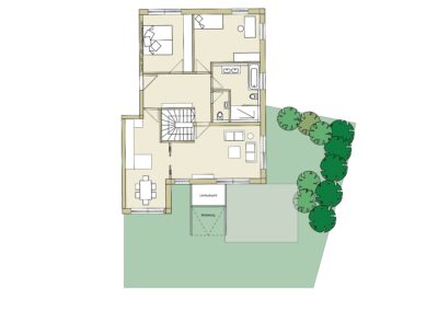 Grundriss Whg 1 EG