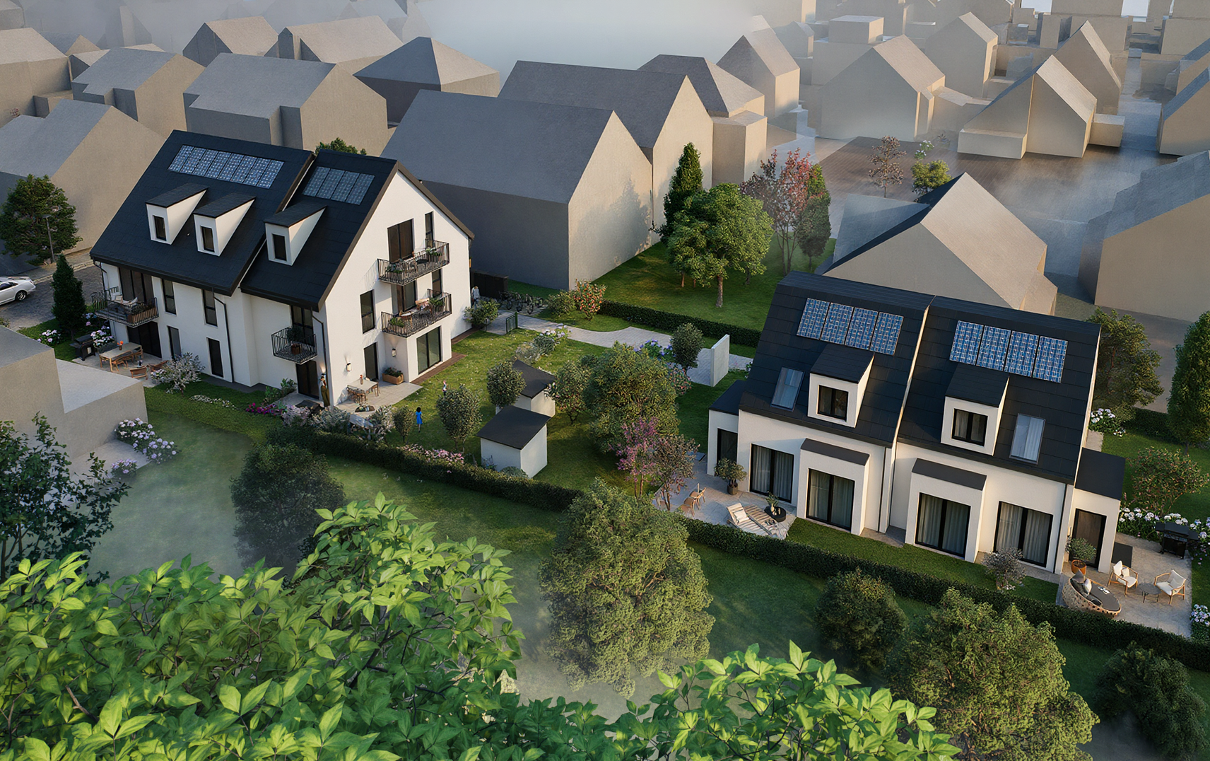 Hausansichten, Friedensprominade, München